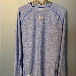 Adidas HeatGear Compression Shirt Purple Kids’ XL (Fits like Adult Small)